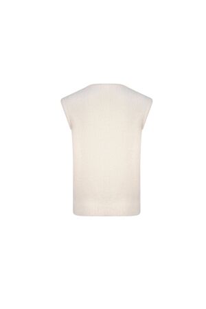 Sarto Fashion Cardigan sleeveless p017 offwhite
