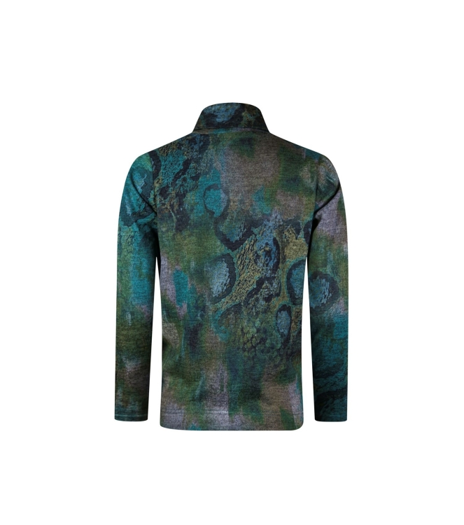 Sarto Fashion Pullover v-neck p1810 green agate+ snake mix