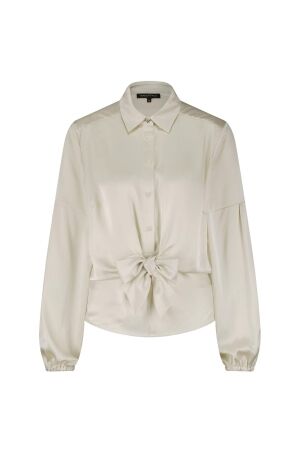 Tramontana Satin-Look Blouse Twisted Detail 6800 Stone