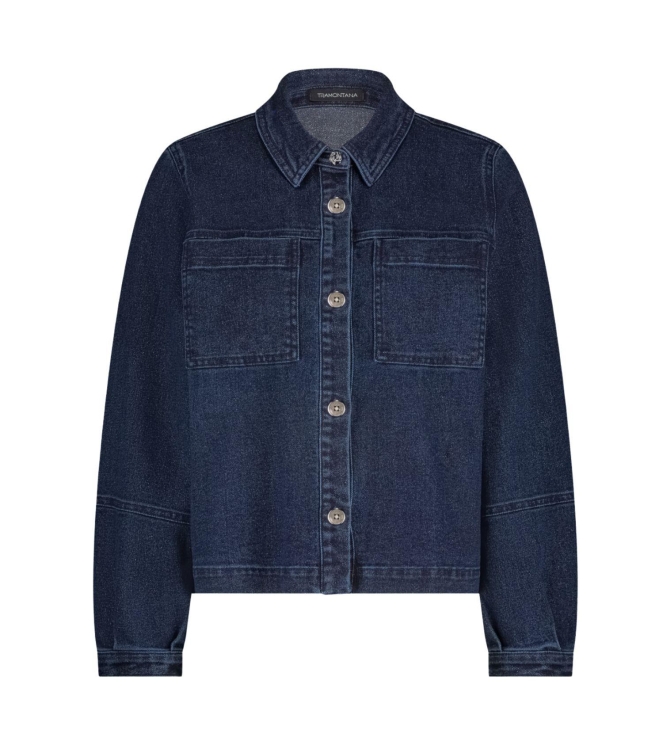 Tramontana Lurex Denim Jacket 5033 Dark blue denim