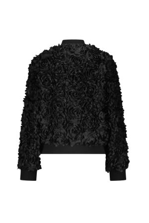 Tramontana Bomber Jacket 3D Flowers 9000 Black