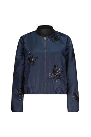 Tramontana Beaded Bomber Jacket 5032 Midnight