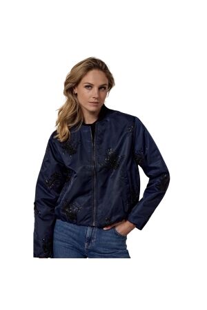 Tramontana Beaded Bomber Jacket 5032 Midnight
