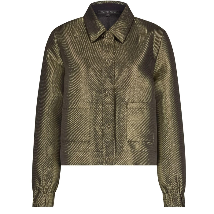 Tramontana Tailored Lurex Jacket 8100 Gold