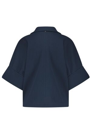 Tramontana Short-Sleeve Jacket Paspel Collar 5032 Midnight
