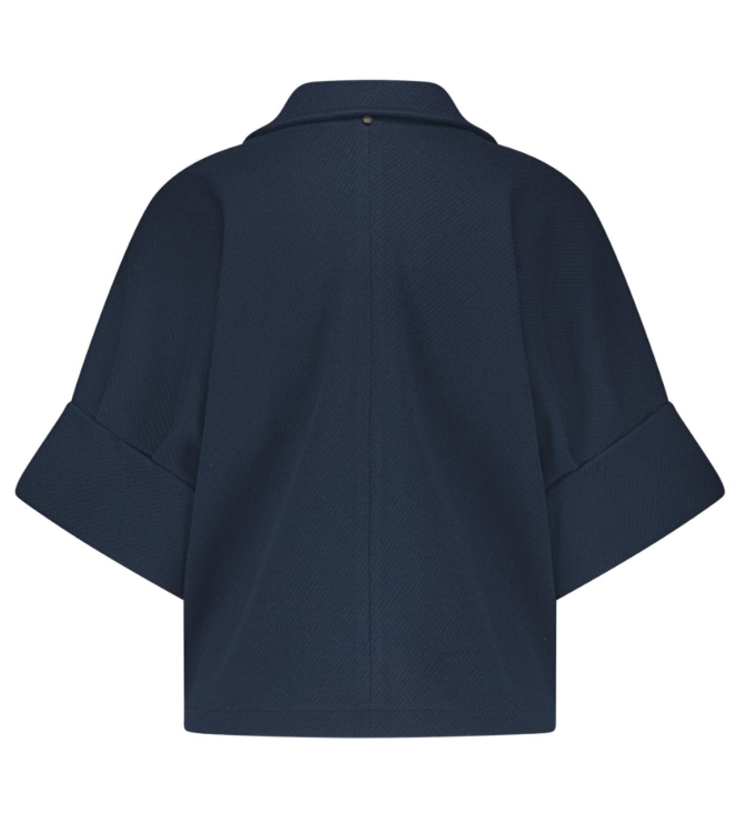 Tramontana Short-Sleeve Jacket Paspel Collar 5032 Midnight