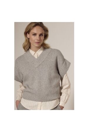 Tramontana V-Neck Spencer 7001 Grey melange