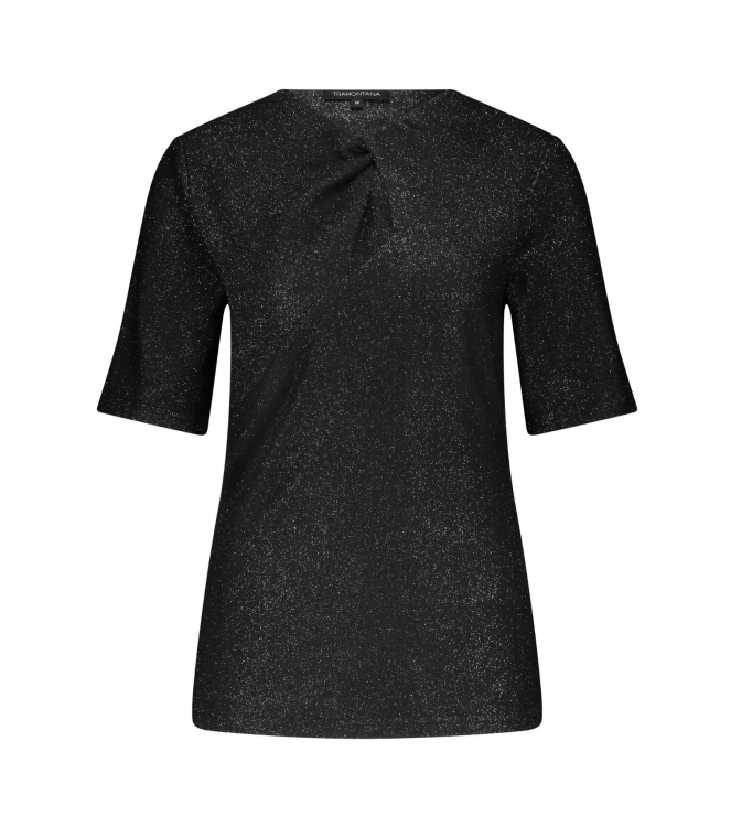 Tramontana Top Twisted Detail Sparkles 9000 Black