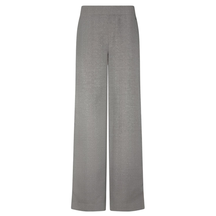 Tramontana Wide-Leg Trousers Fancy Herringbone 7021 mid grey mel