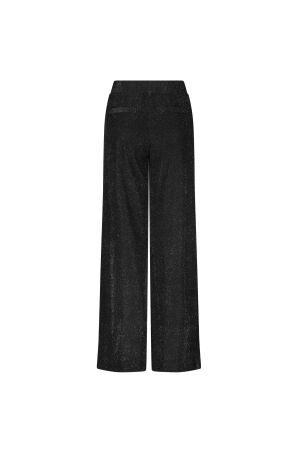 Tramontana Wide-Leg Trousers Sparkles 9000 Black