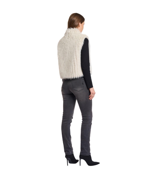 Rino en Pelle Gilet with closure 9030 birch
