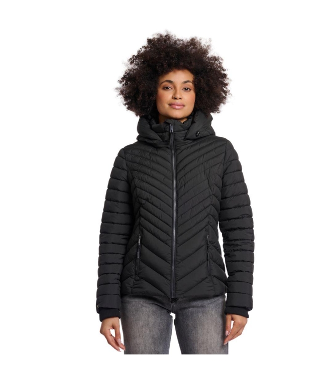 Rino en Pelle Padded jacket with detachable hood 9900 black