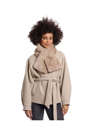 Rino en Pelle Faux fur scarf 10866 oat