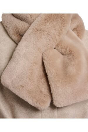 Rino en Pelle Faux fur scarf 10866 oat