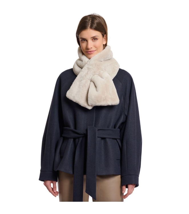 Rino en Pelle Faux fur scarf 9030 birch