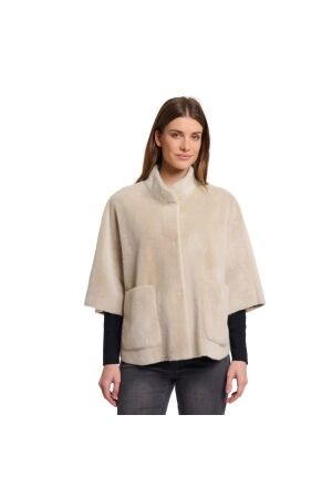 Rino en Pelle Faux fur cape 9030 birch