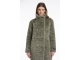 Rino en Pelle Mid long teddy coat 10867 green ash