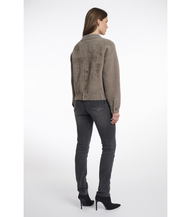 Rino en Pelle Boxy jacket 740 taupe