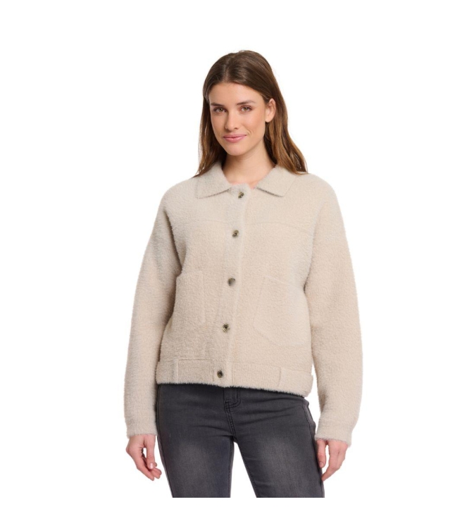 Rino en Pelle Boxy jacket 10509 stone