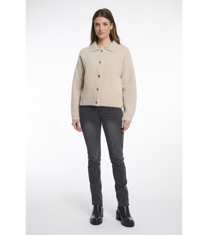 Rino en Pelle Boxy jacket 10509 stone