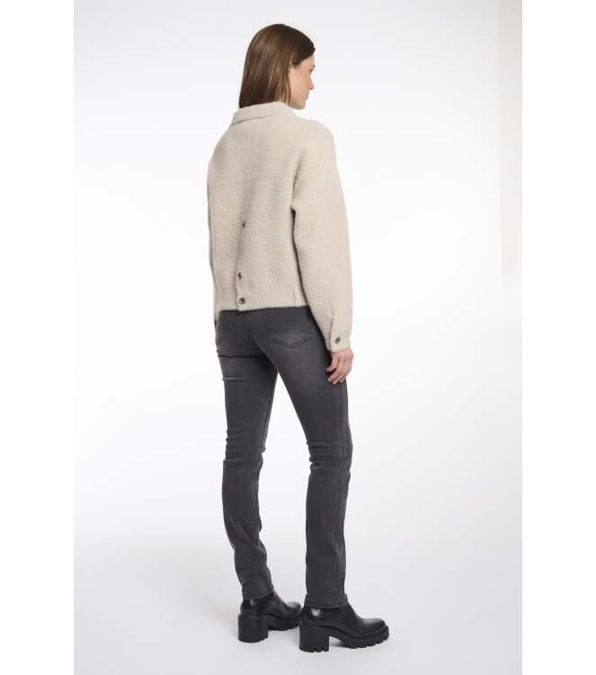 Rino en Pelle Boxy jacket 10509 stone