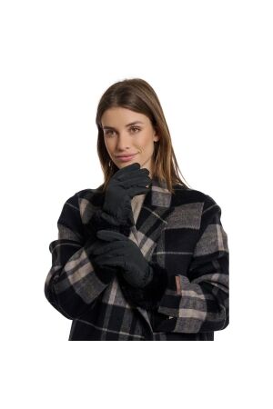 Rino en Pelle Padded gloves with faux fur 9900 black