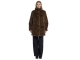 Rino en Pelle Single breasted fake fur coat 8980 leopard