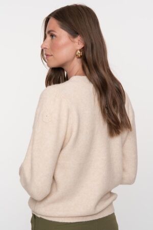 Geisha Pullover flowers 720 Sand