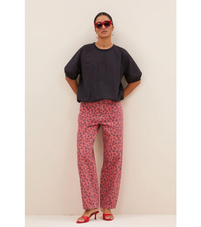 By-Bar Amsterdam Lew red cheetah pants 1303 Red cheetah pants