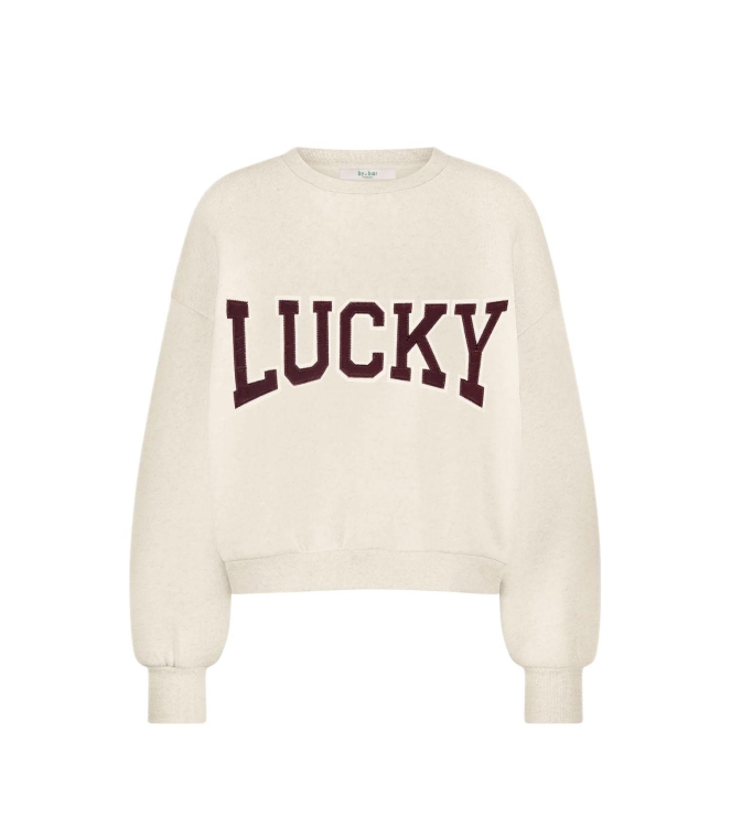 By-Bar Amsterdam Bibi patchwork sweater 826 Oyster melee