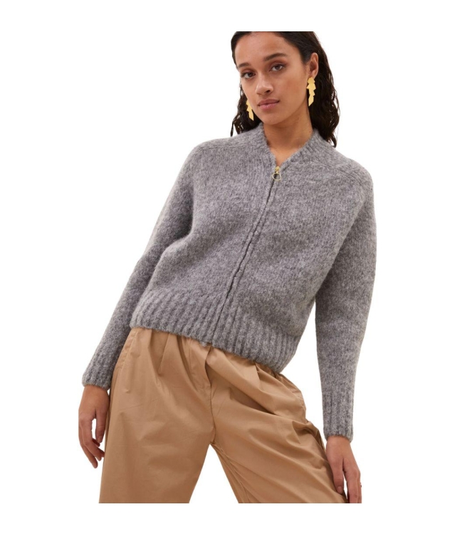 By-Bar Amsterdam Jonas zip carigan 883 Stone melee