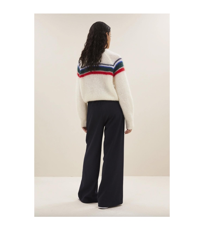 By-Bar Amsterdam Liam stripe pullover 010 Off white