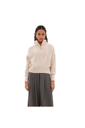 By-Bar Amsterdam Boxy beau pullover 018 Chalk