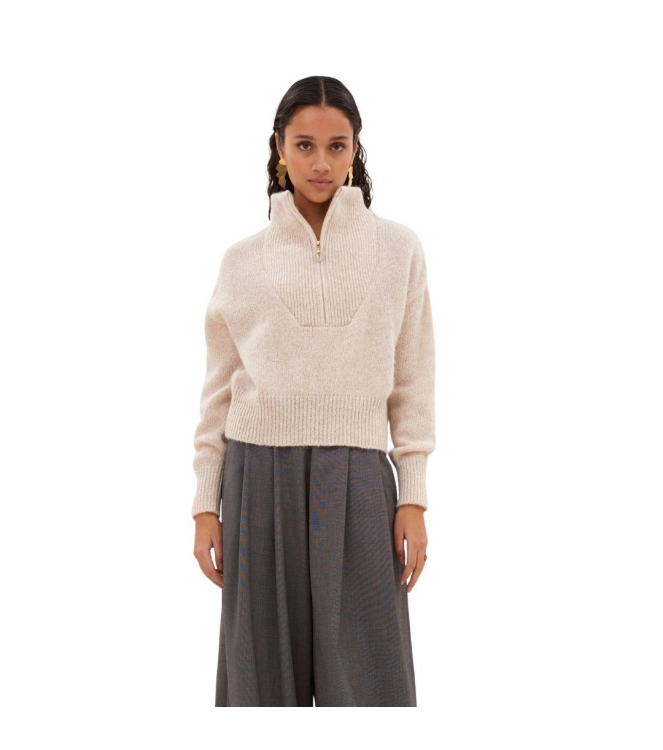 By-Bar Amsterdam Boxy beau pullover 018 Chalk