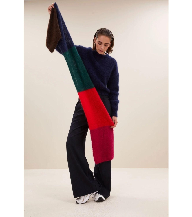 By-Bar Amsterdam Leah striped scarf 968 multi stripe