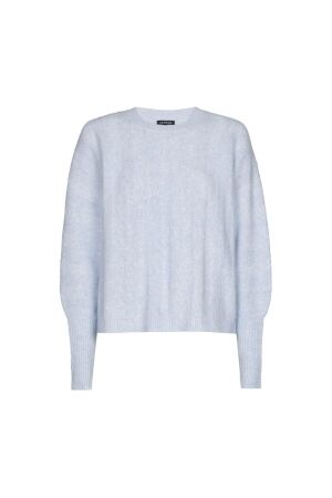 Caroline Biss Pull geribt vleermuismouw 27 Soft blue
