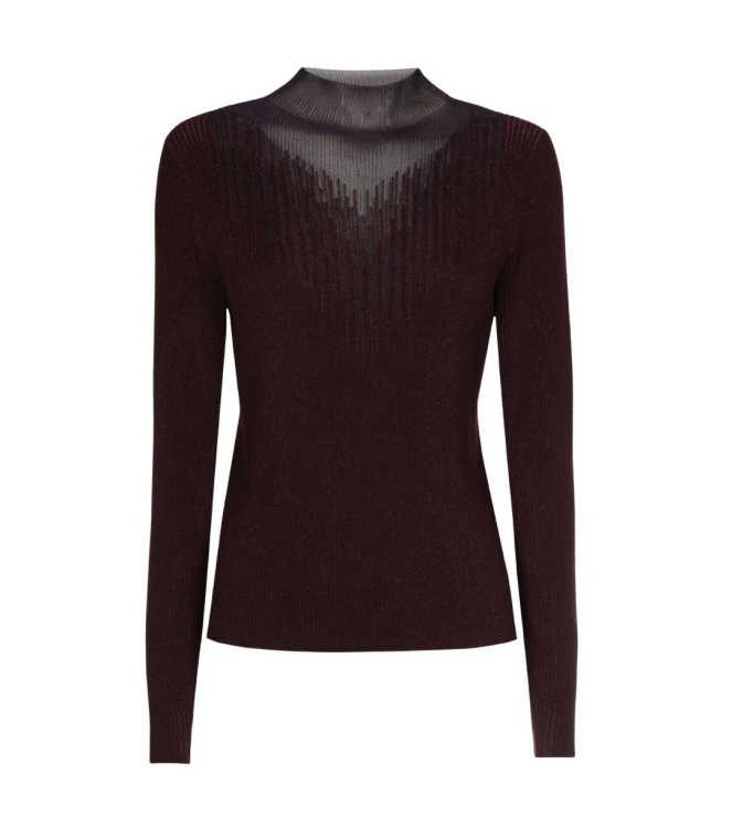 Caroline Biss Pull lurex lange mouw 54 Plum