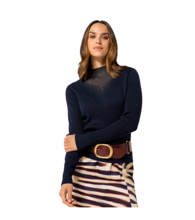 Caroline Biss Pull lurex lange mouw 20 Midnight