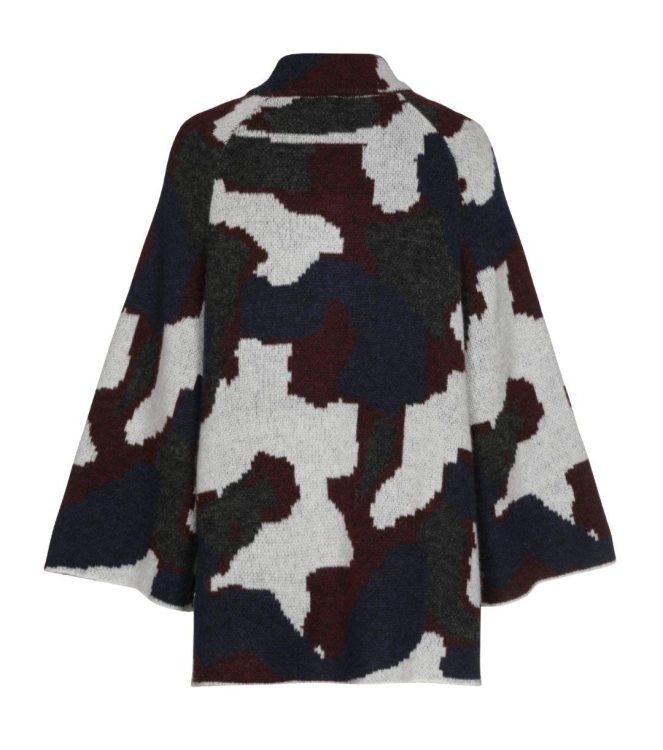 Caroline Biss Cardigan jaquard rits 29 Multicolour