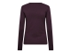 Co Couture GrannyCC embroidery ls tee 67 Plum