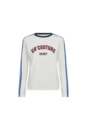 Co Couture EdgeCC sport ls tee 1117 Offwhite blue