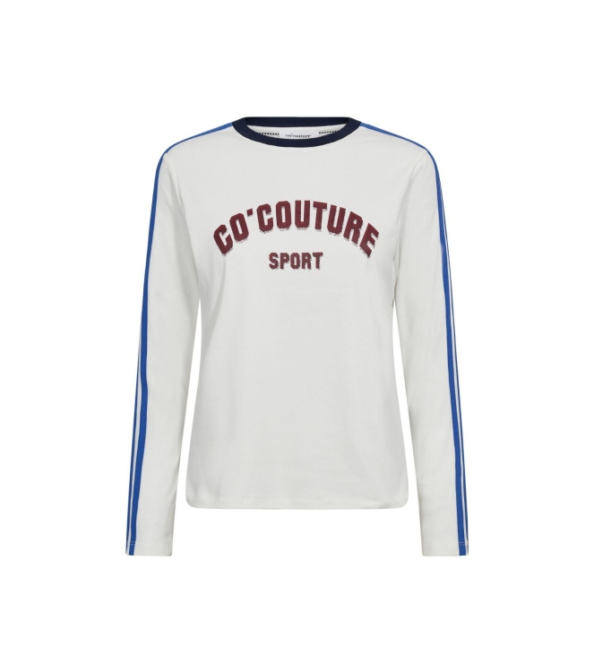 Co Couture EdgeCC sport ls tee 1117 Offwhite blue