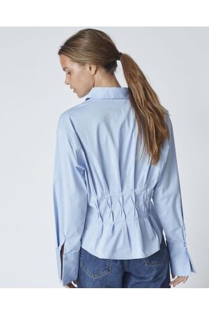 Co Couture PoppyCC pleat waist shirt 23 Pale blue