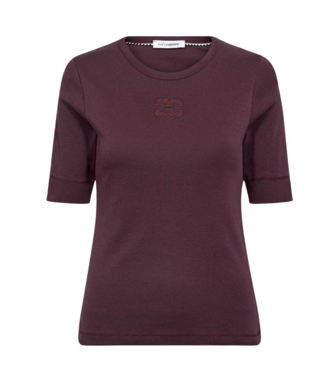 Co Couture GrannyCC embroidery ss tee 87 Winered