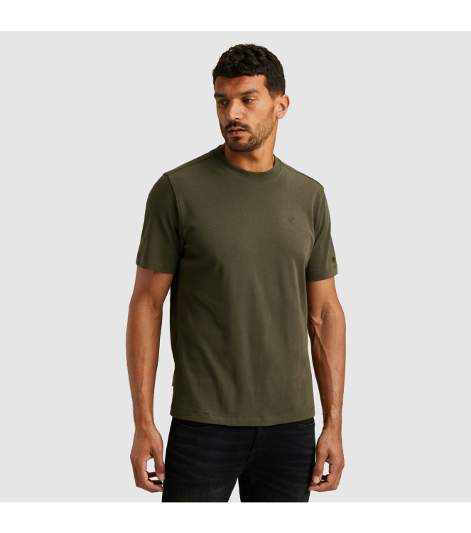 Cast Iron Short sleeve r-neck regular fit in 6513 Kambaba