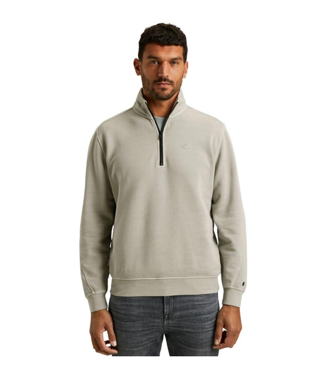 Cast Iron Half zip collar regular fit halfzi 9031 Drizzle
