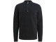 Cast Iron Long sleeve polo shirt regular woo 5287 Drak Sapphire