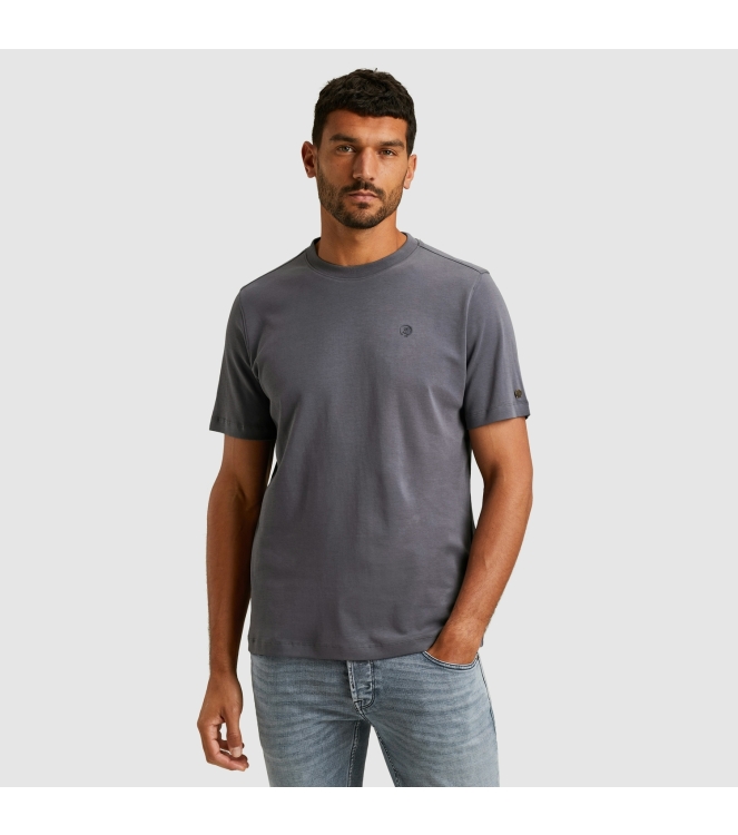 Cast Iron Short sleeve r-neck regular fit in 5277 Grisaille