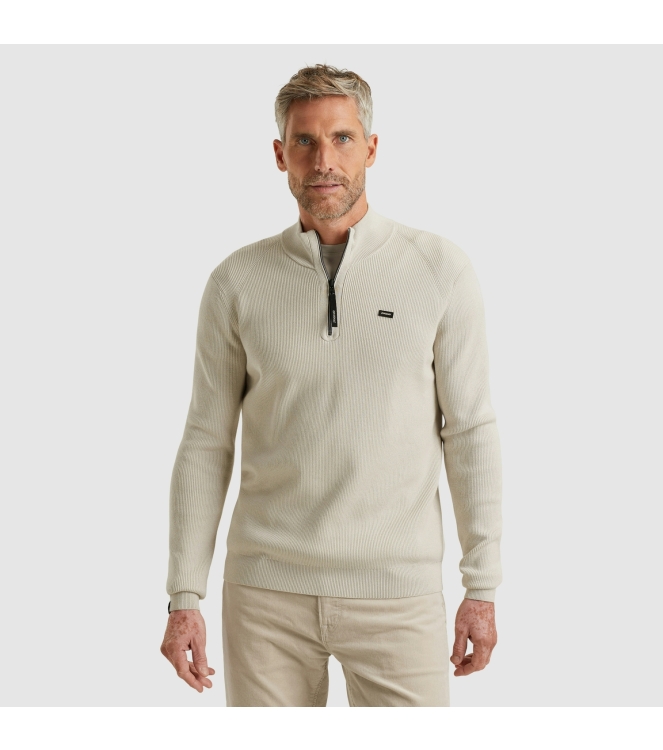 Vanguard Half zip collar gentleman's deal c 7074 Silver lining