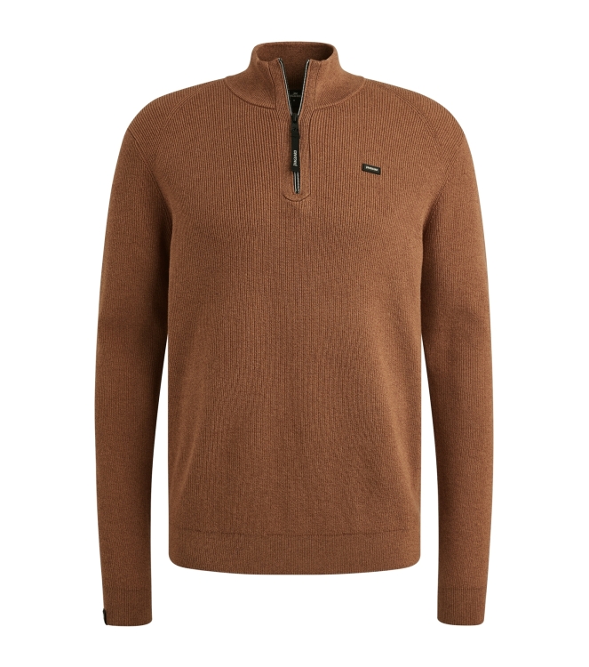 Vanguard Half zip collar gentleman's deal c 8122 Pecan brown